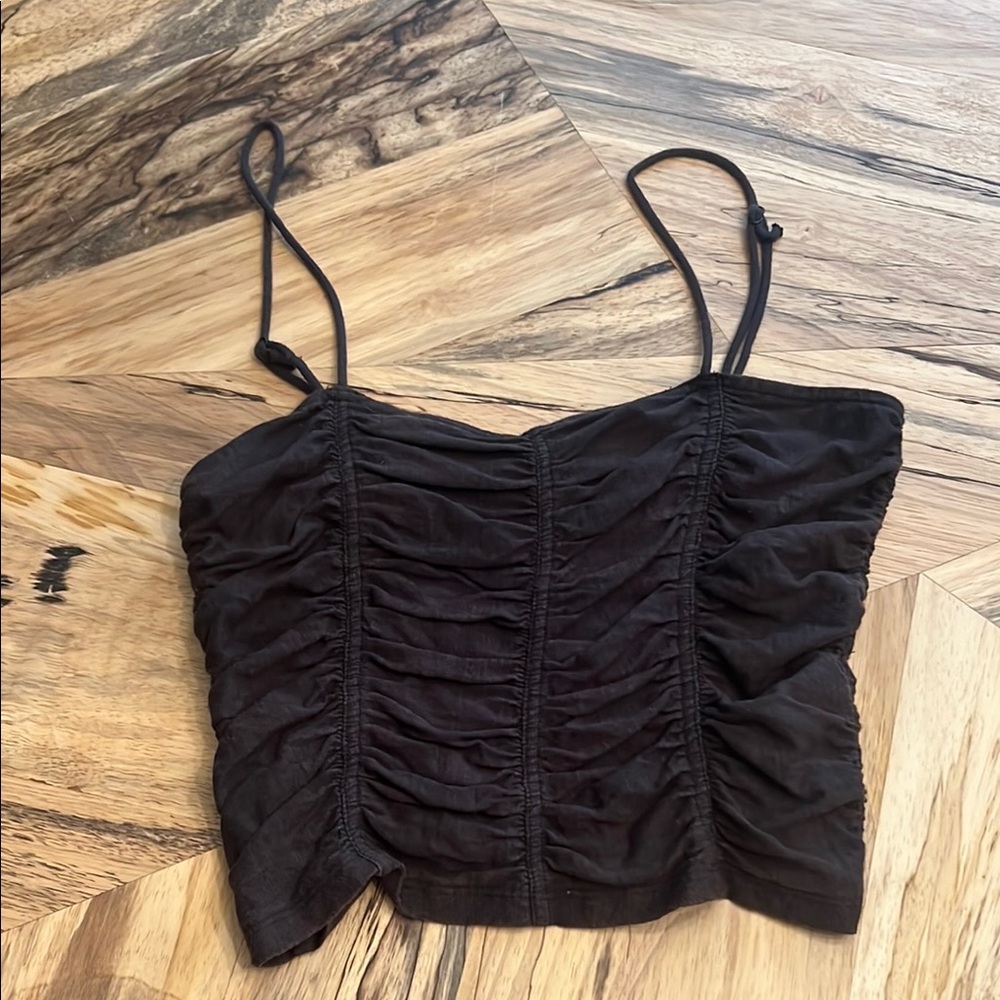 Free People - Tank Top (dark brown/black)
